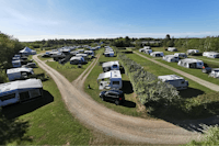 A35 Sindal Camping  -  Wohnwagen- und Zeltstellplatz vom Campingplatz aus der Vogelperspektive