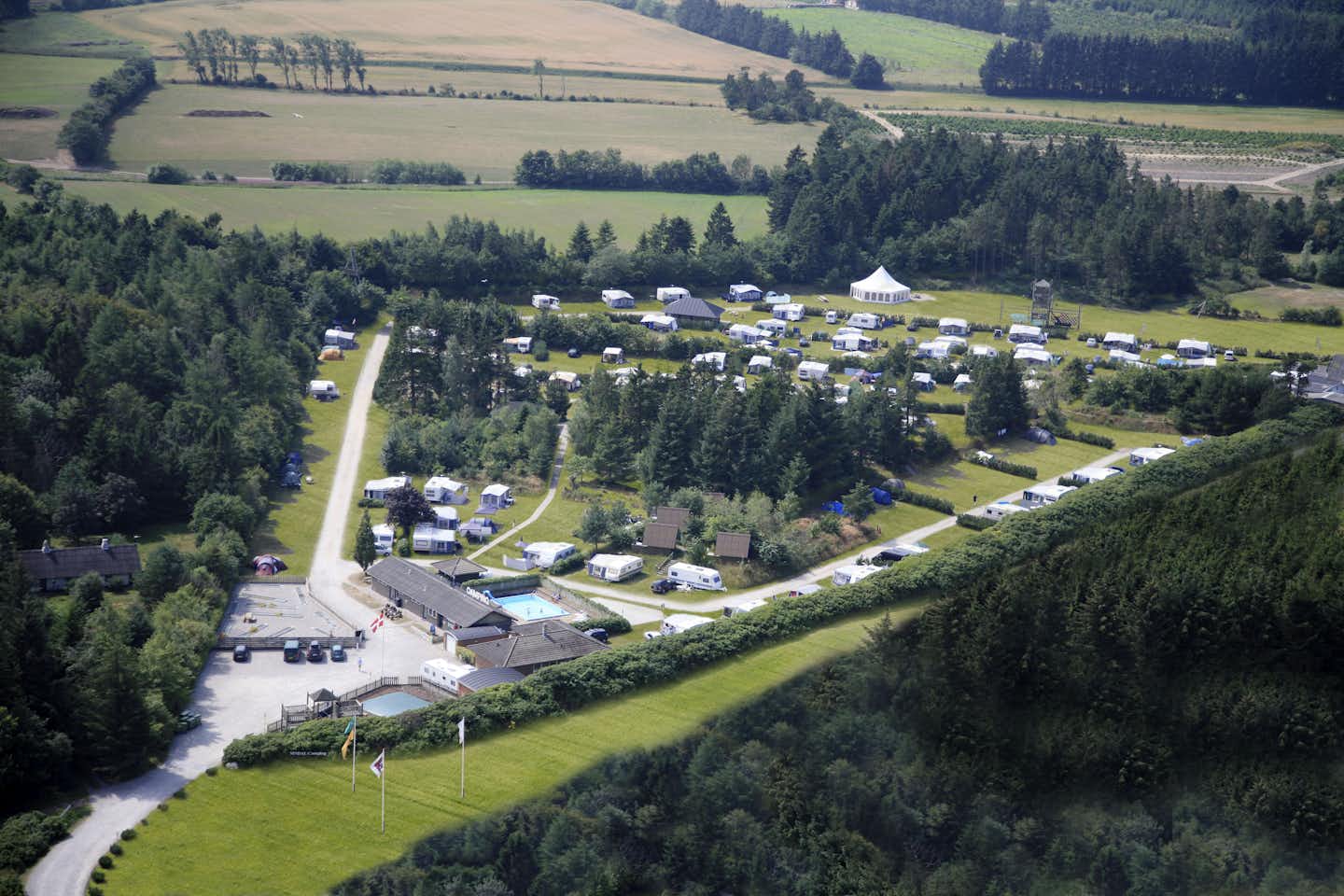 A35 Sindal Camping - Vogelperspektive auf den Campingplatz