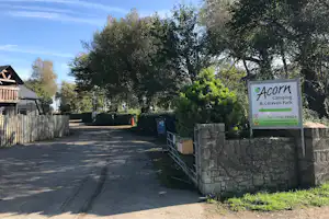 Acorn Camping and Caravan Site - Einfahrt zum Campingplatz mit vielen Bäumen