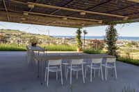 Agricampeggio Abbruzzetti - Terrasse vom Restaurant mit Blick auf Meer auf dem Campingplatz