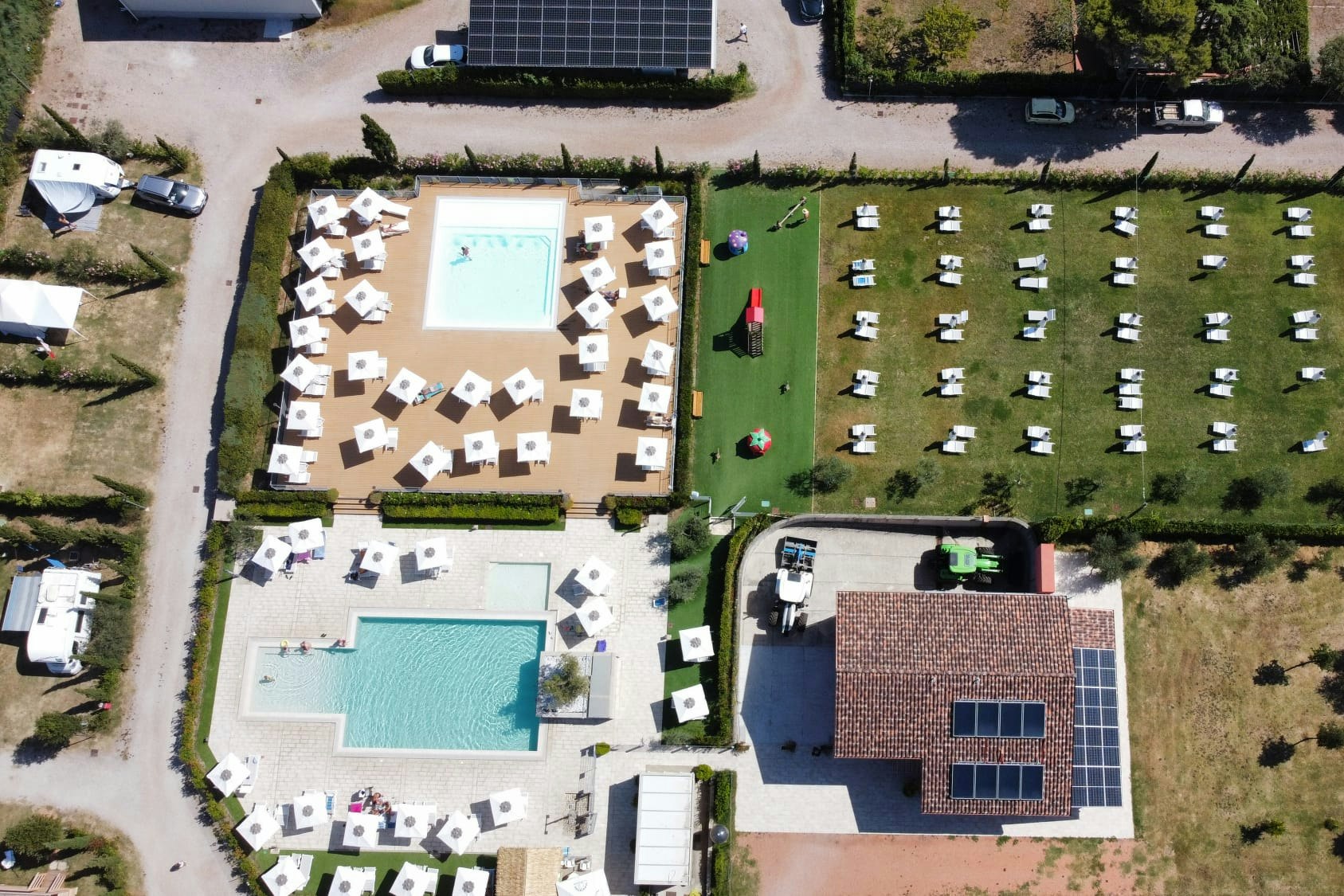 Agricampeggio Ippocampo - Luftaufnahme des Campingplatzes