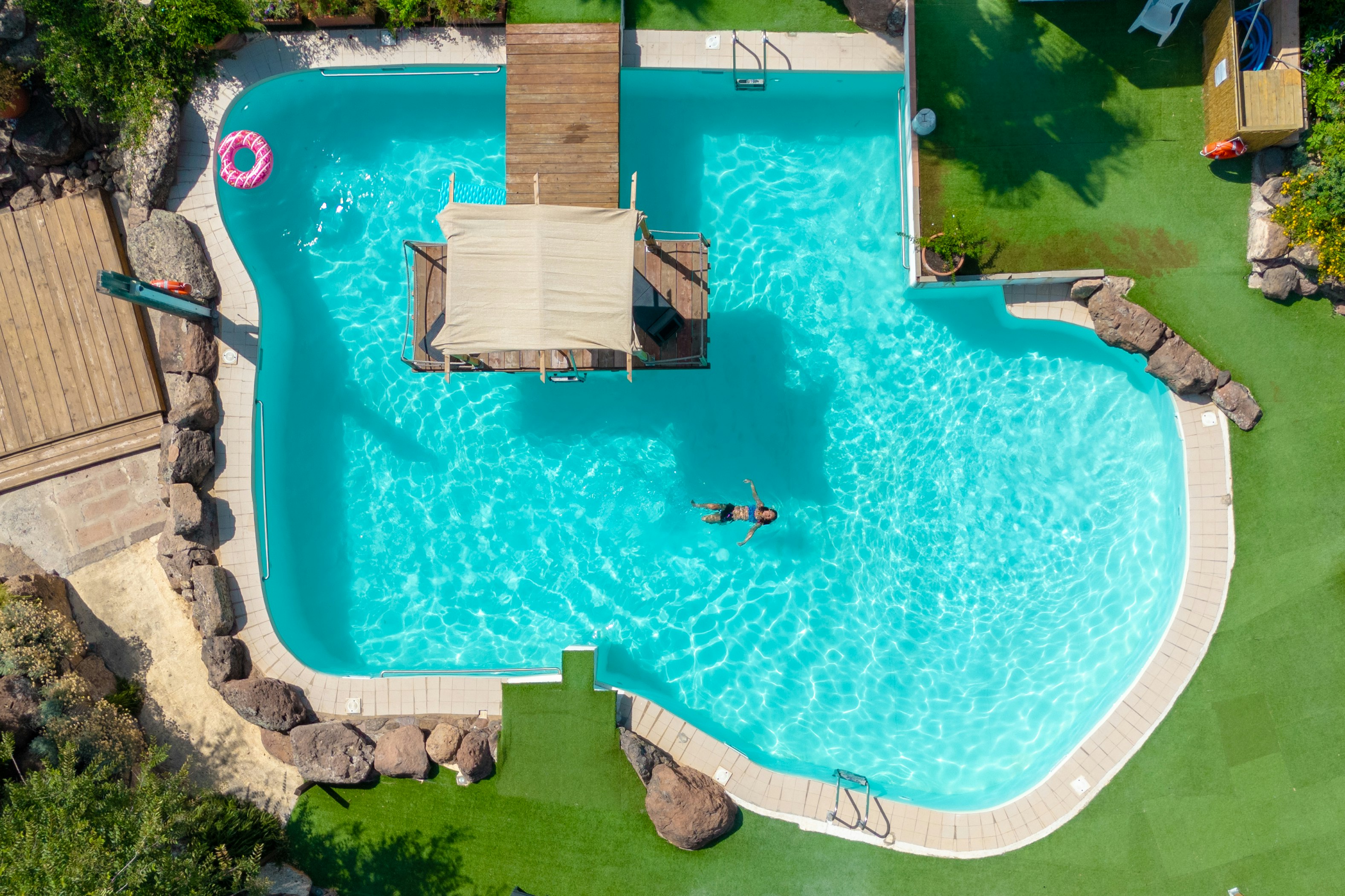 Agriglamping Butterfly House Sardegna - Pool im Freien auf dem Campingplatz