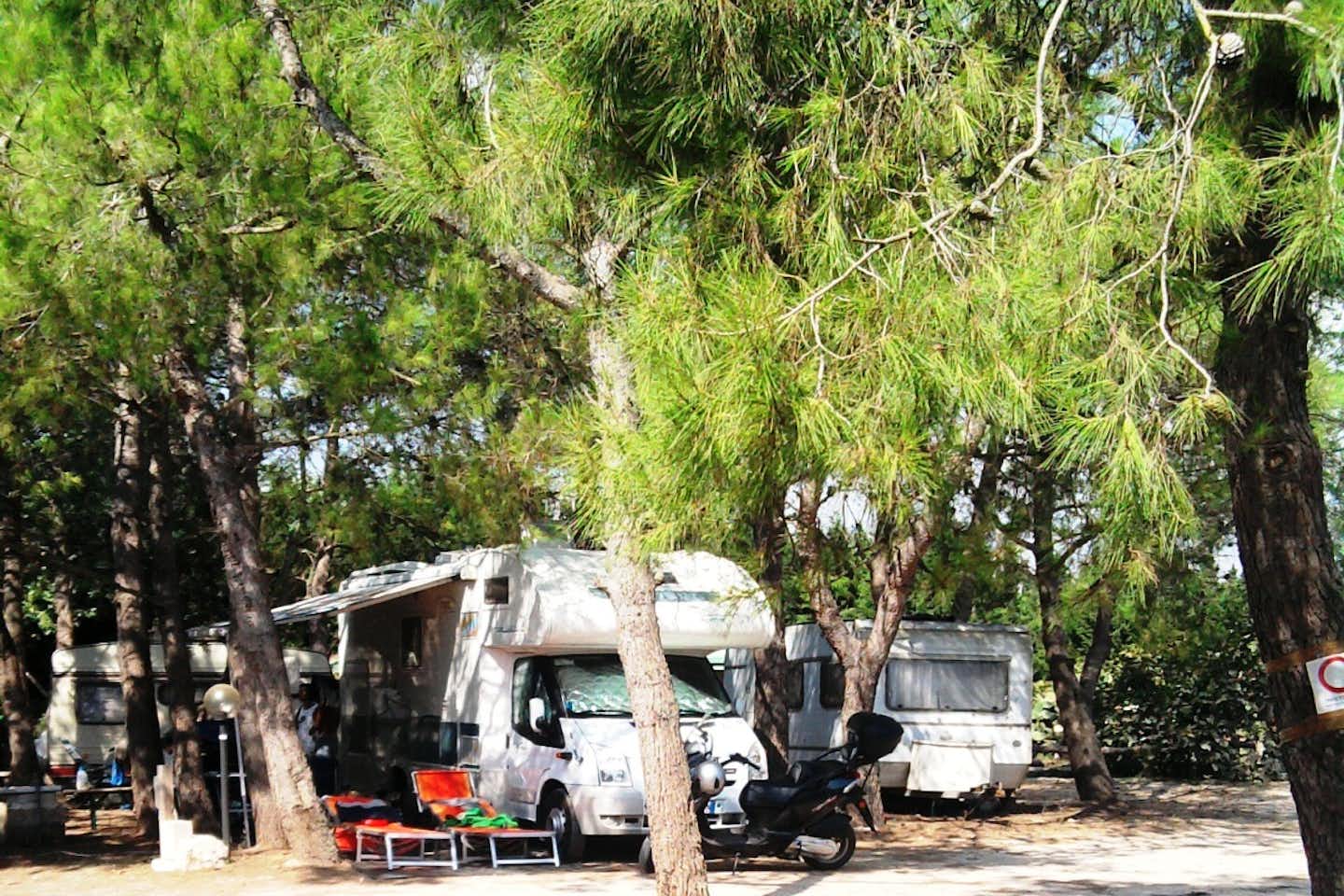Agriturismo Malapezza - Wohnmobil- und  Wohnwagenstellplätze auf dem Campingplatz