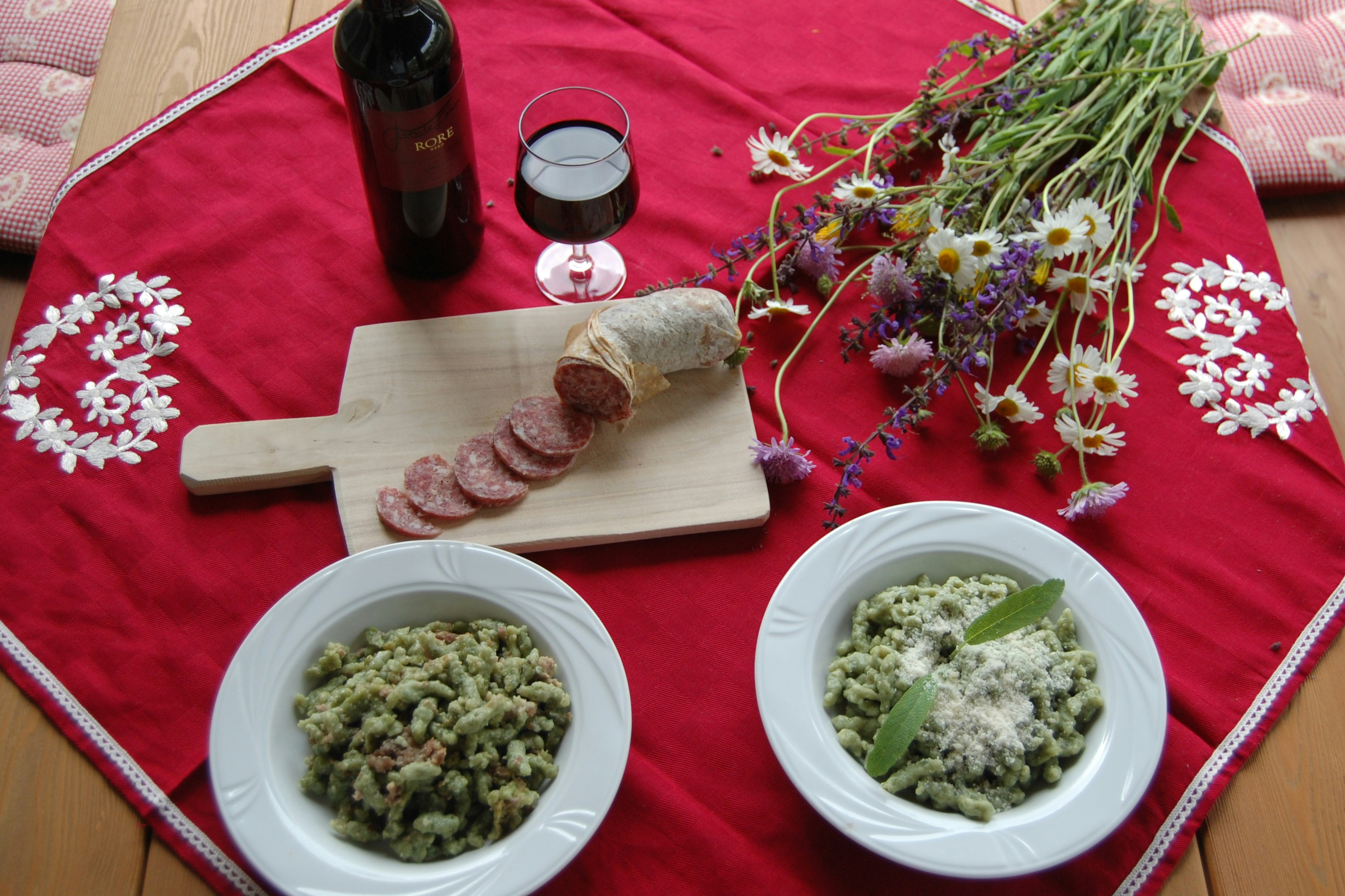 Agriturismo Montibeller - Hausgemachte Speisen auf dem Campingplatz