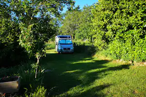 Aire Naturelle de Camping Les Cerisiers - Wohnmobil- und Wohnwagenstellplätze im Halbschatten