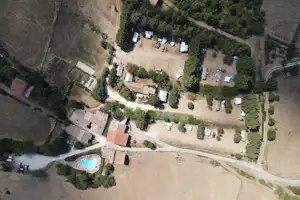 Camping Ferme de Simondon Aire Naturelle Simondon - Campingplatz aus der Vogelperspektive
