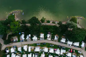 Alpsee Camping - Campingplatz Luftaufnahme