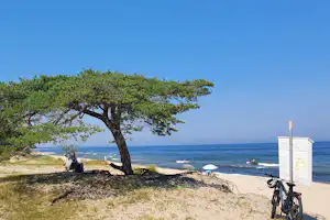 Ängdala Camping på Österlen - Strand in der Nähe des Campingplatzes