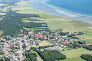 Asaa Camping - Campingplatz aus der Vogelperspektive