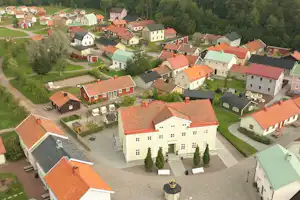 Astrid Lindgrens Värld Camping - Luftaufnahme des Campingplatzes