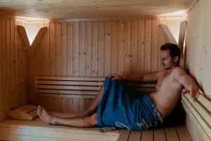 AustriaCamp Mondsee Austria Camp Mondsee - Sauna auf dem Campingplatz