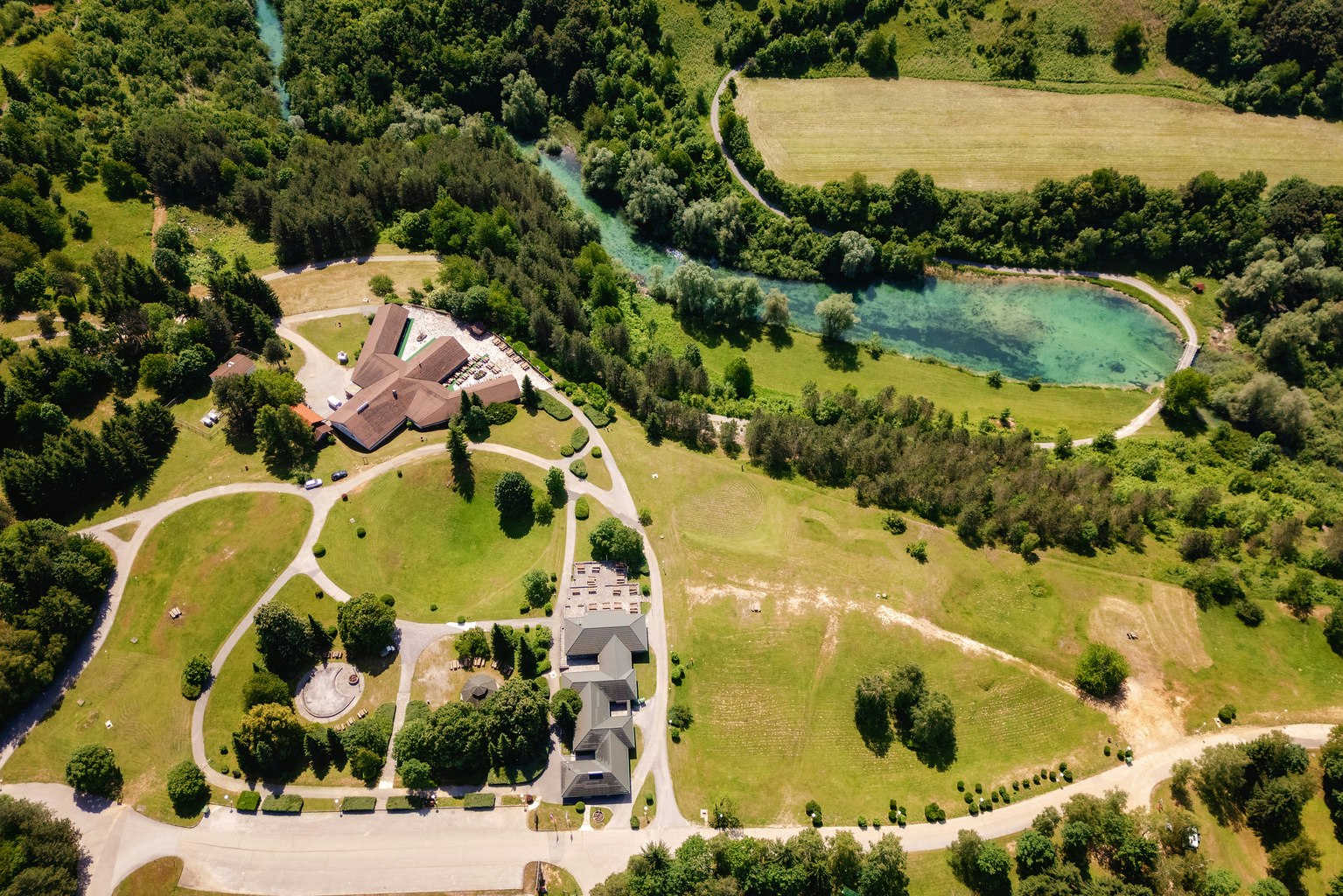 Campsite Korana  - Campingplatz aus der Vogelperspektive