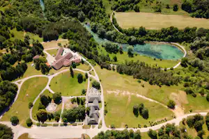 Campsite Korana - Campingplatz aus der Vogelperspektive