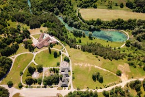 Campsite Korana - Campingplatz aus der Vogelperspektive