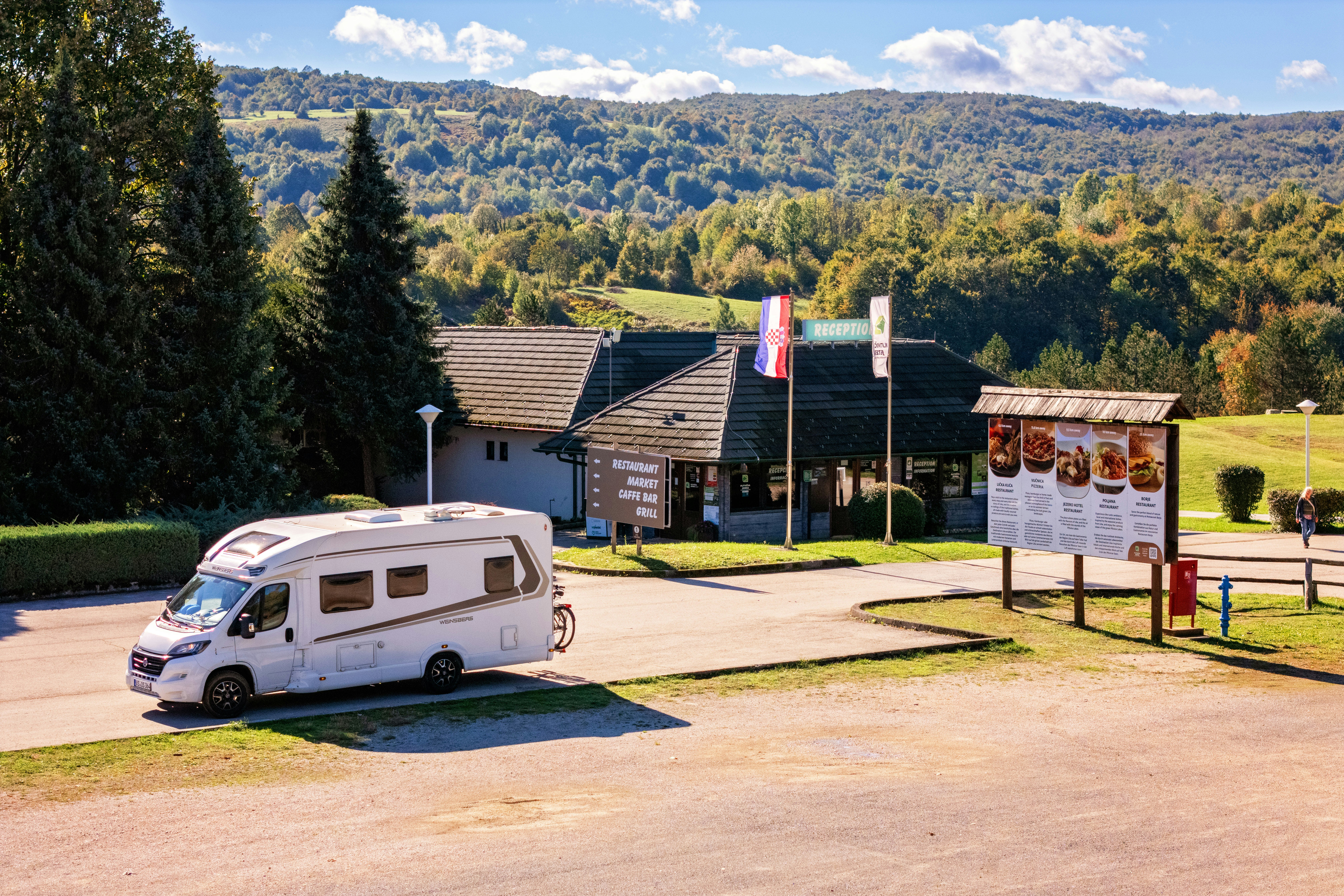 Campsite Korana - Einfahrt des Campingplatzes