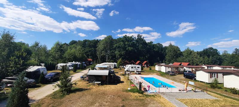 Autocamping Jadran - Novotny - Blick auf die Stellplätze auf dem Campingplatz
