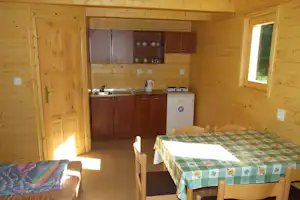 Autocamping Příhrazy - Innenansicht des Mobilheim