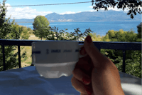 Autokamp Otesevo - Kaffee mit Meerblick