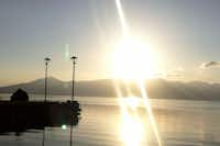 Autokamp Otesevo - Sonnenaufgang über dem See