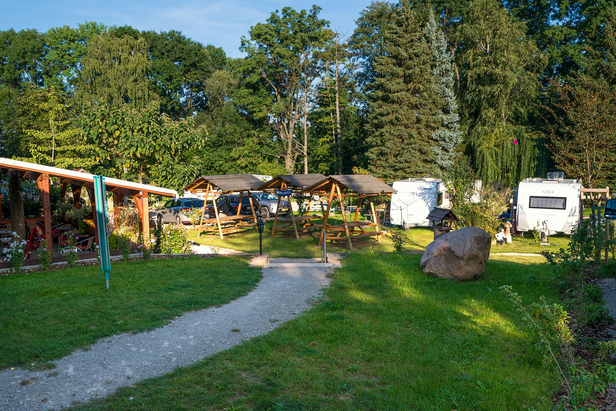 Campingplatz Ettersburg  Bad-Camp Ettersburg - Blick auf den Campingplatz