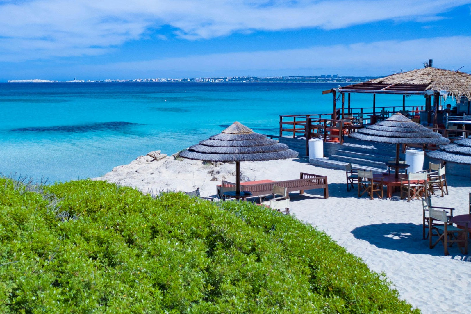 Baia di Gallípoli Camping Resort - Blick auf den Strand und das Meer