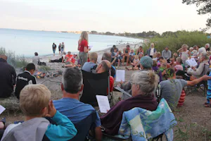 Ballen Strandcamping - Lagerfeuer am Strand