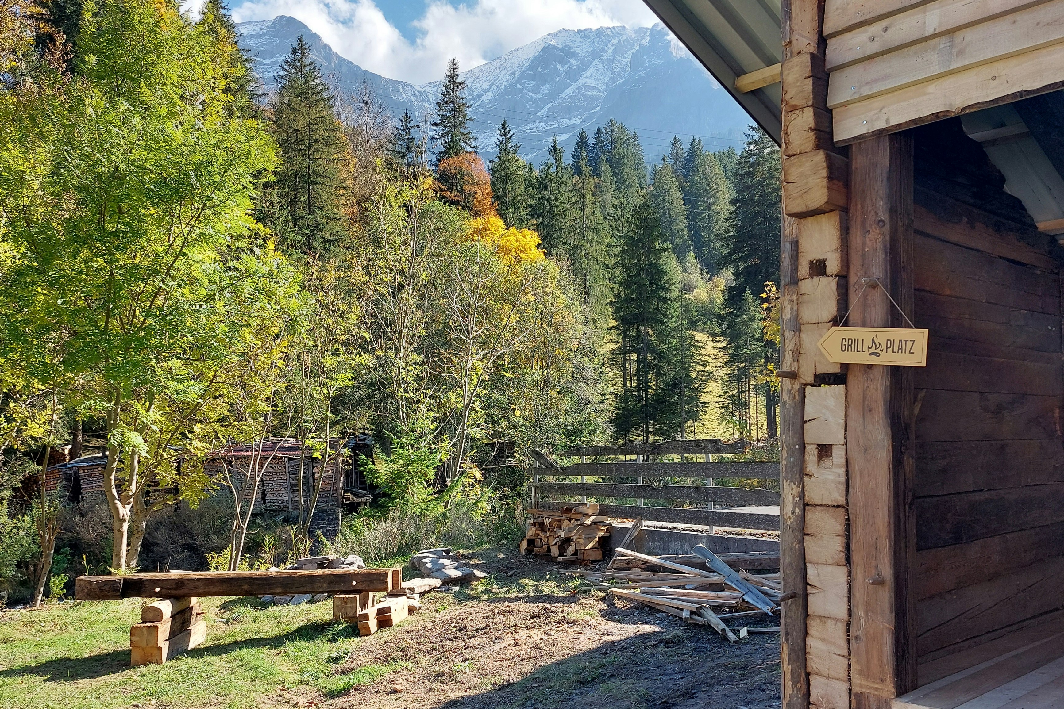 Camping Bergblick - Grillplatz auf dem Campingplatz