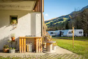 Camping Bergblick - Outdoor-;Küche auf dem Campingplatz