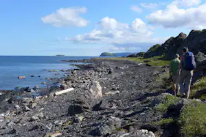 Berlevåg Camping - Strand Wanderung in der Nähe vom Campingplatz