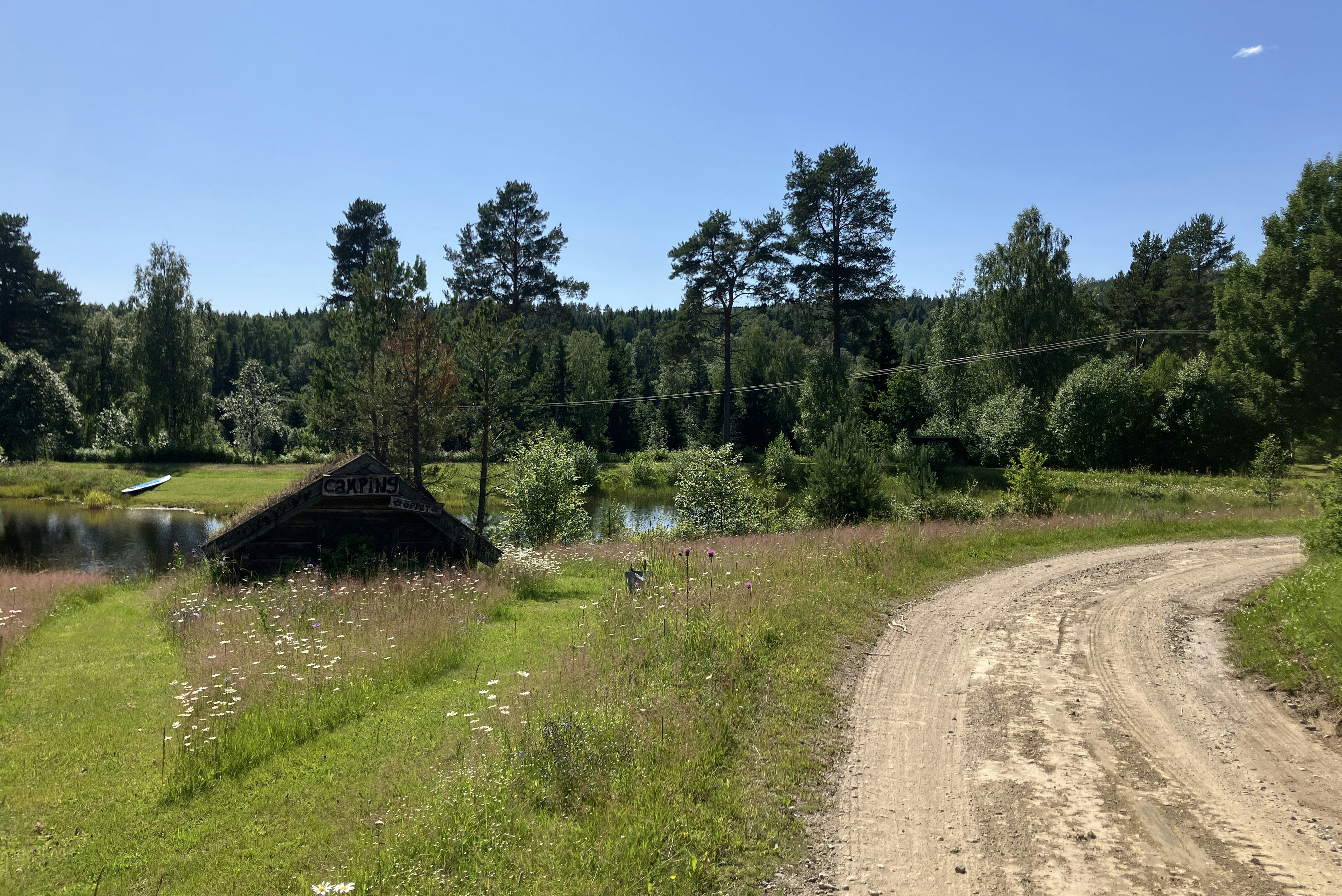 Björsarv camping - Blick auf die Natur in der Umgebung des Campingplatzes
