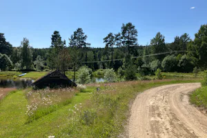 Björsarv camping - Blick auf die Natur in der Umgebung des Campingplatzes