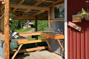 Björsarv camping - Geschirrspülbecken auf dem Campingplatz