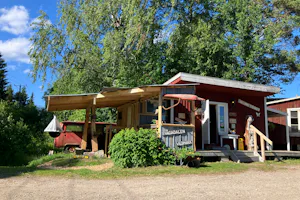 Björsarv camping - Servicegebäude auf dem Campingplatz