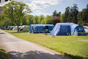 Blair Castle Caravan Park - Standplätze auf der Wiese auf dem Campingplatz
