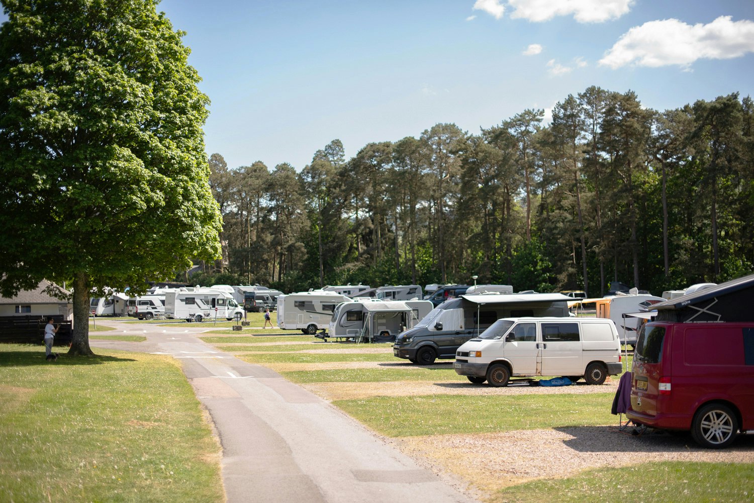 Blair Castle Caravan Park - Wohnmobil- und Wohnwagenstandplätze auf der Wiese