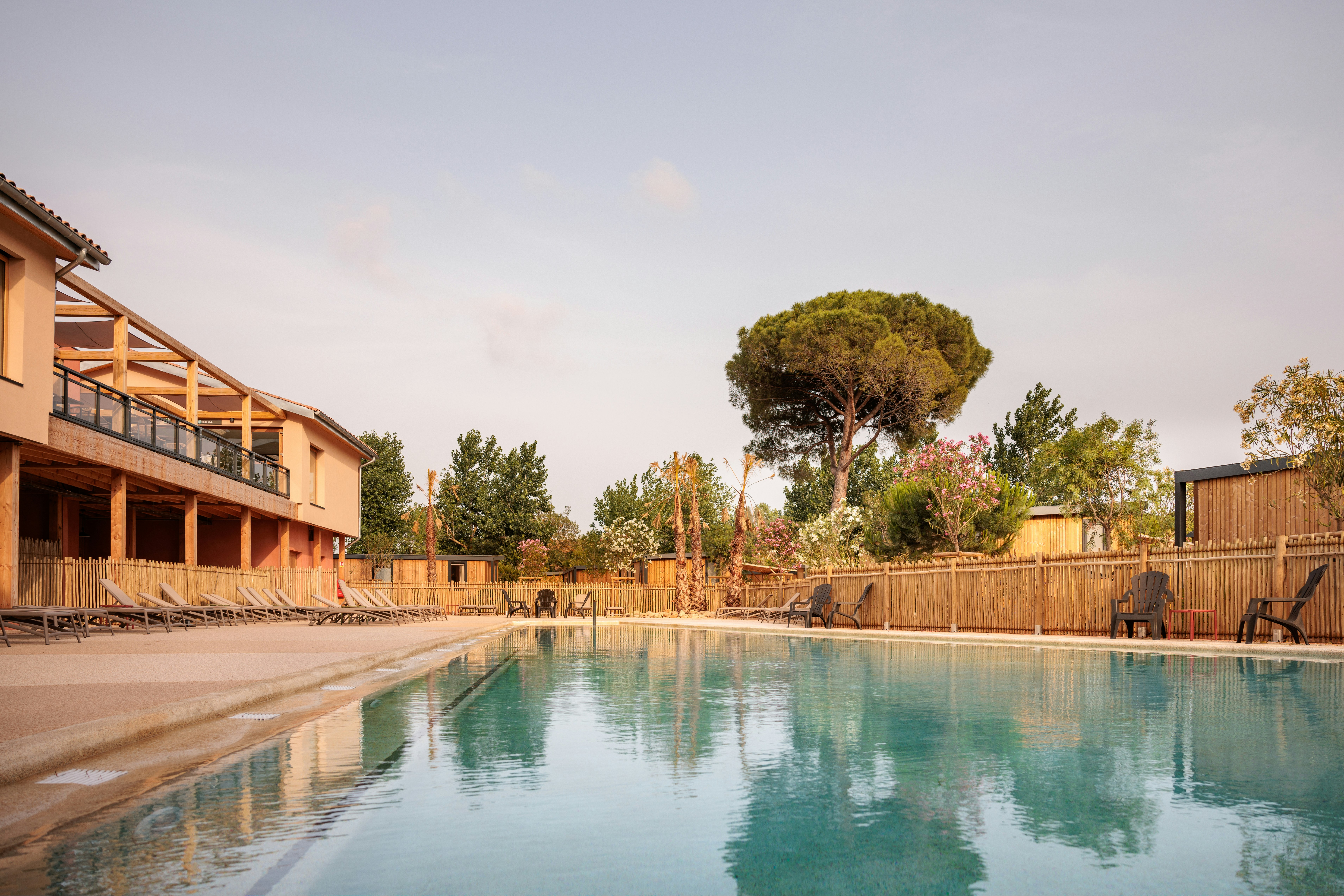 Blendin Agde - Blick auf den Pool des Campingplatzes