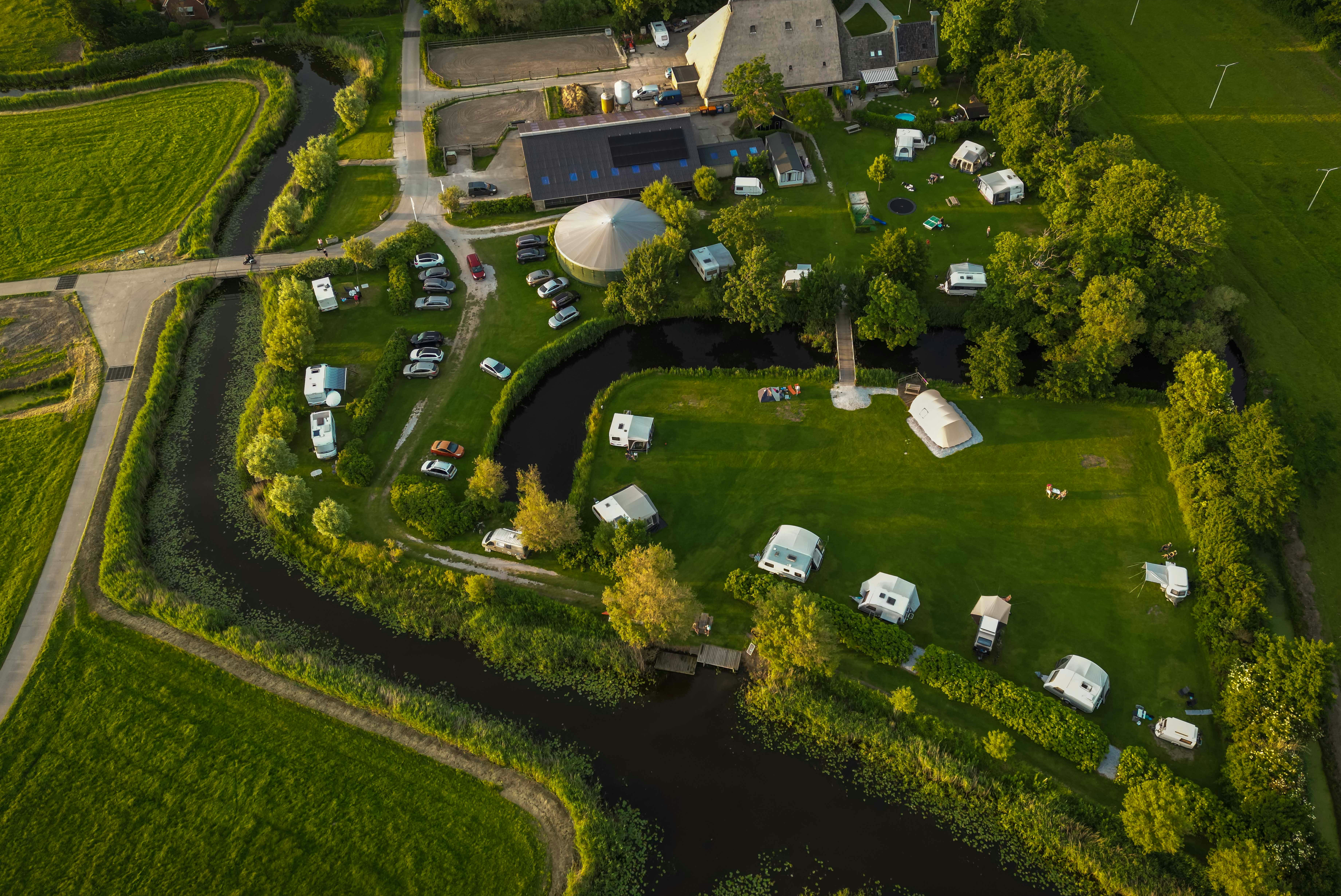 Boerencamping Ny Herema  - Campingplatz aus der Vogelperspektive