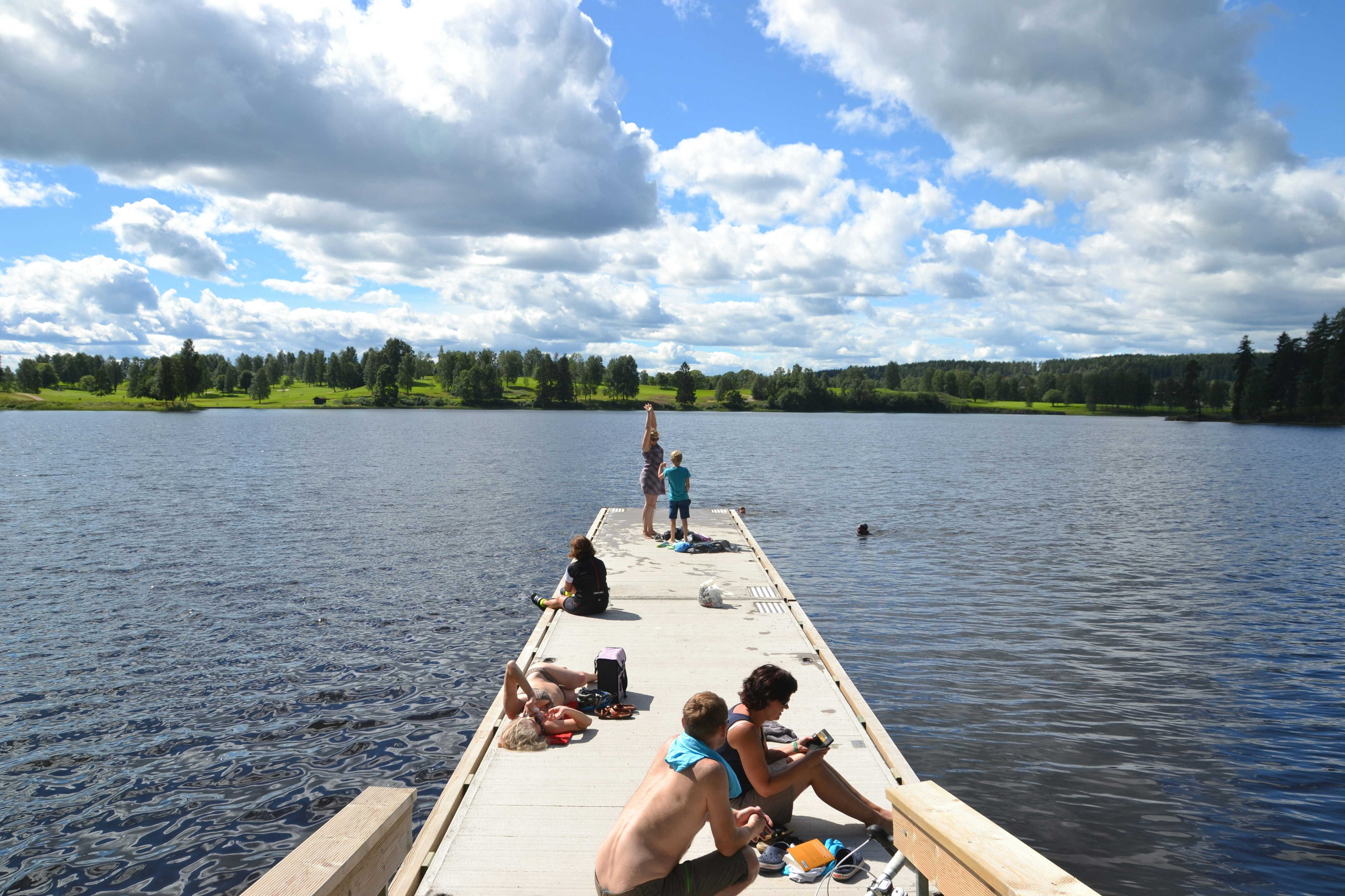Topcamp Bogstad - Oslo  Bogstad Camp & Turistsenter - Badesteg am Campingplatz