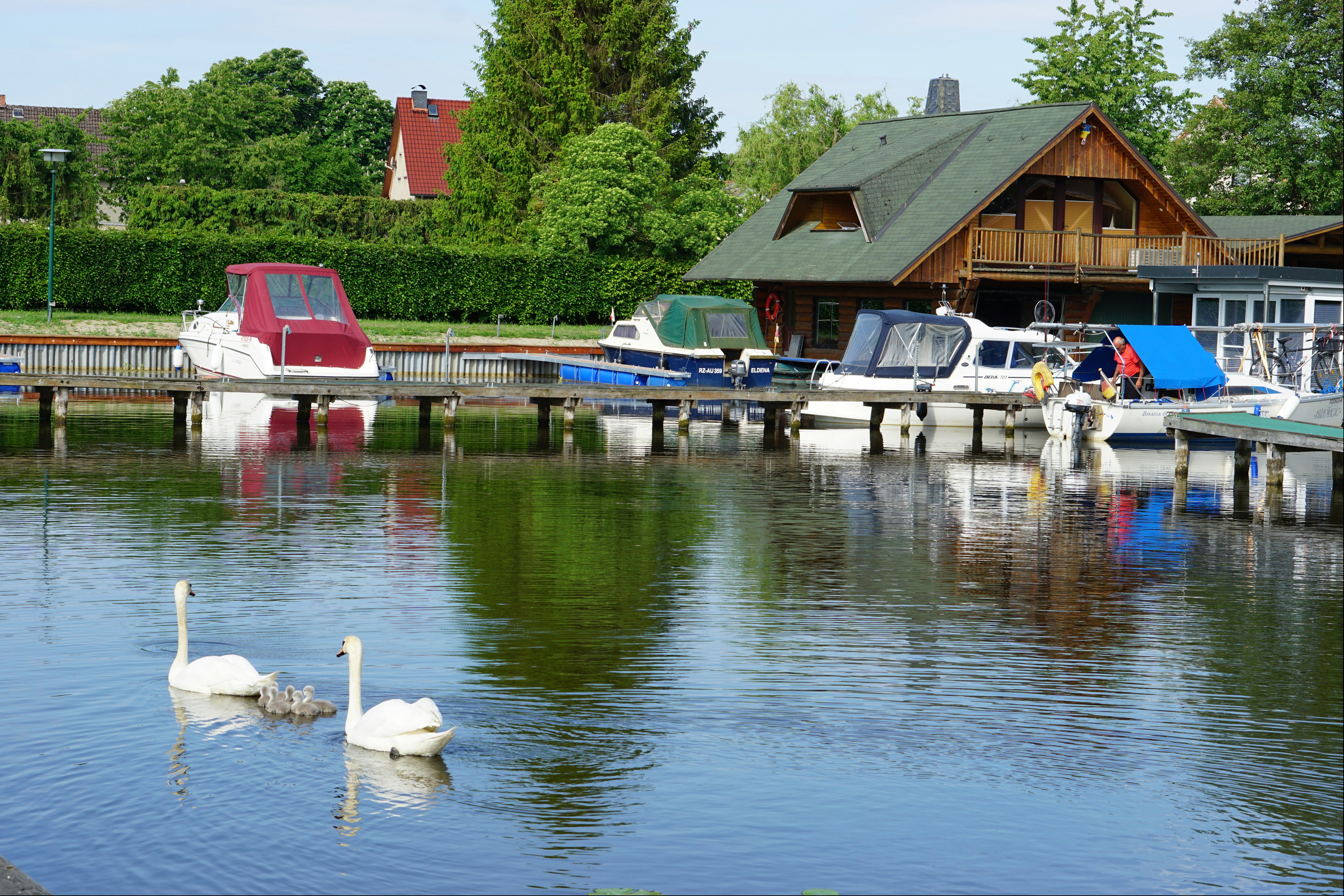 Bootshafen & Campingplatz Eldena - Bootshafen am Campingplatz