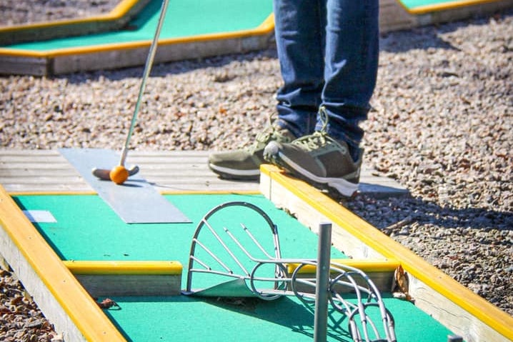 Borås Camping  Boras Camping - Minigolfanlage auf dem Campingplatz