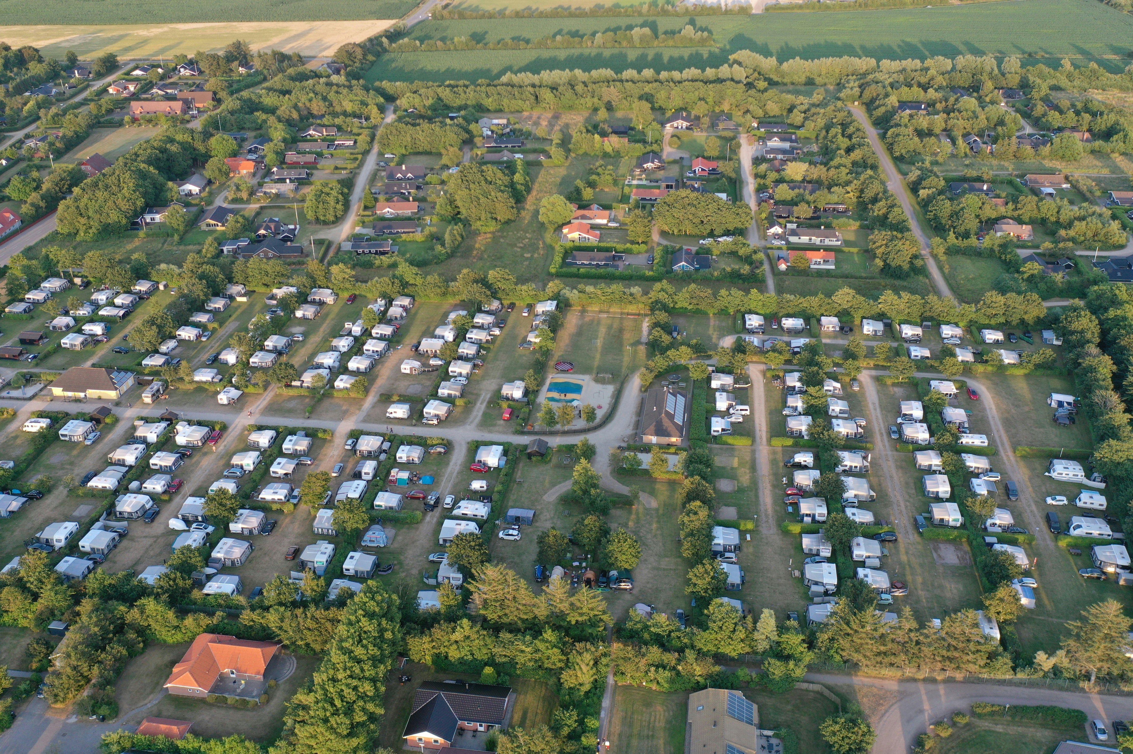 Bork Havn Camping  - Campingplatz aus der Vogelperspektive