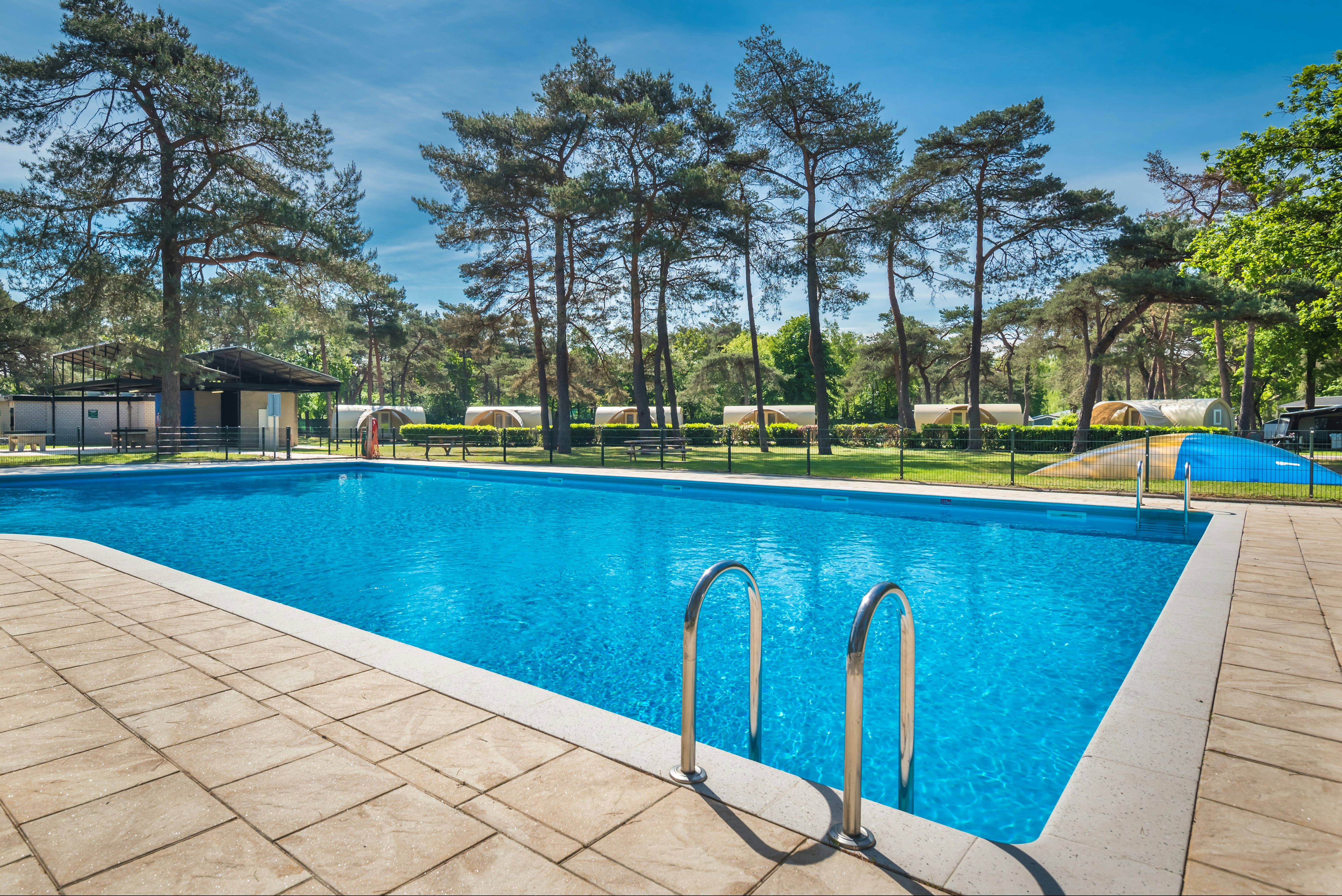 Bos Park Bilthoven  - Pool im Freien auf dem Campingplatz