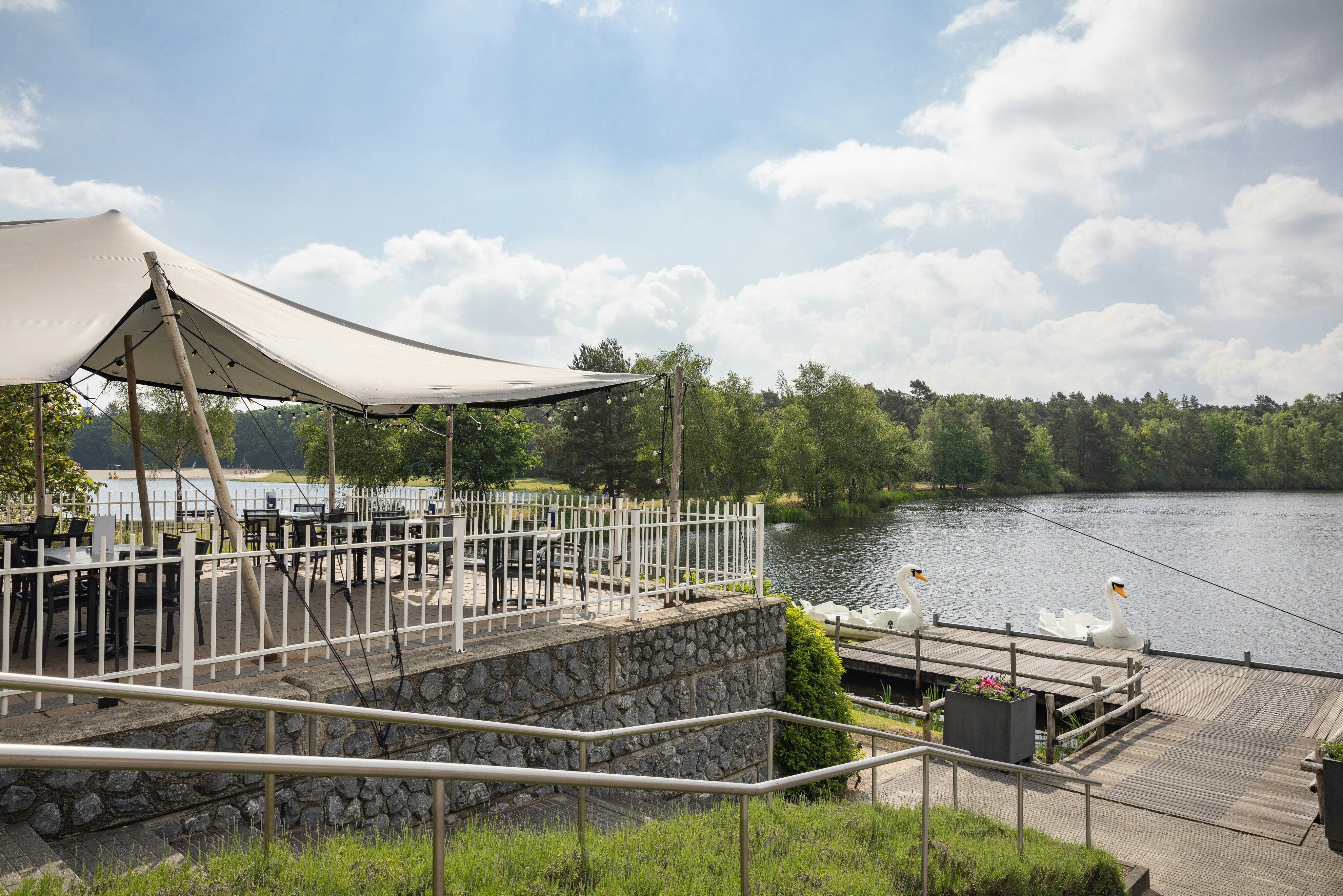 Bospark 't Wolfsven  - Restaurant mit Terrasse auf dem Campingplatz
