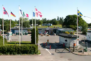 Bredäng Camping Stockholm - Übersicht auf das gesamte Campingplatz Gelände