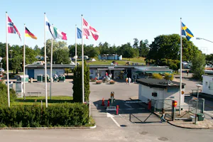 Bredäng Camping Stockholm - Übersicht auf das gesamte Campingplatz Gelände