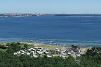 Broager Strand Camping - Campingplatz an der Ostsee aus der Vogelperspektive