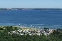 Broager Strand Camping - Campingplatz an der Ostsee aus der Vogelperspektive