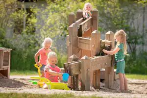 Bungalowpark Het Bosmeer - Wasserspielplatz für Kinder auf dem Campingplatz