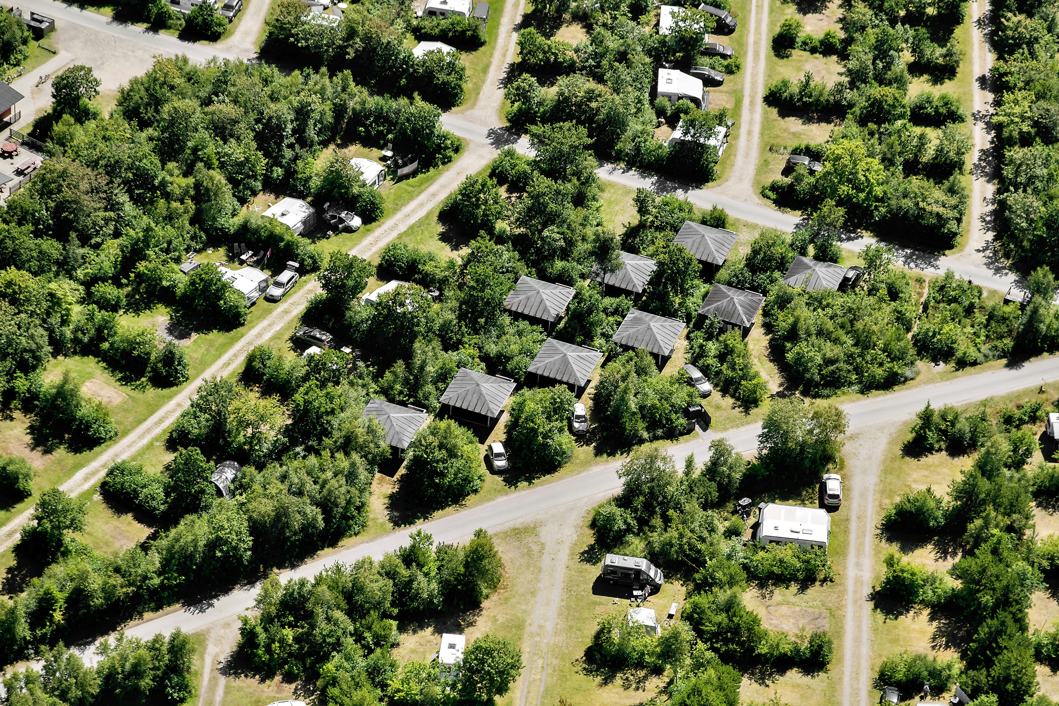 Skagen Sydstrand Camping - Bunken  - Luftaufnahme des Campingplatzes