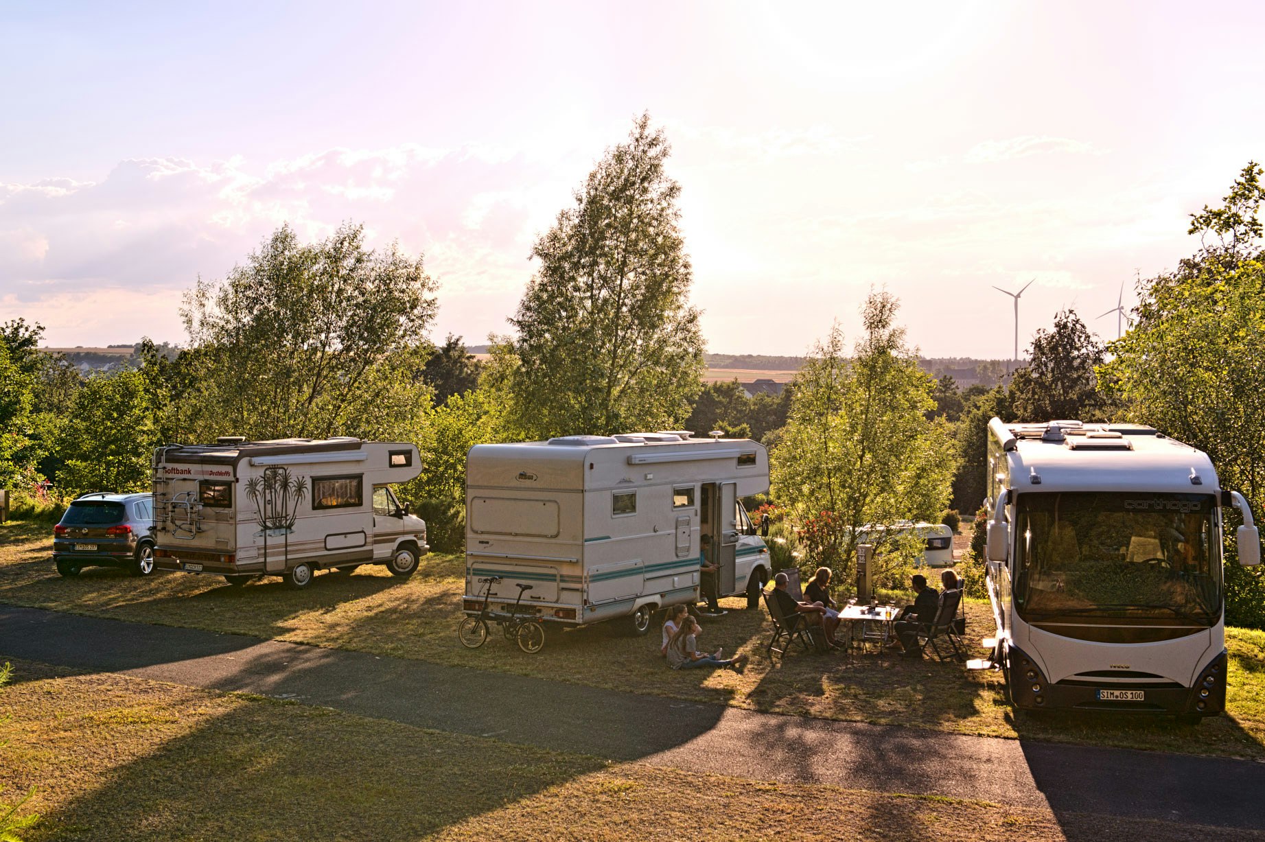 BurgStadt Camping - Standplätze im Grünen auf dem Campingplatz
